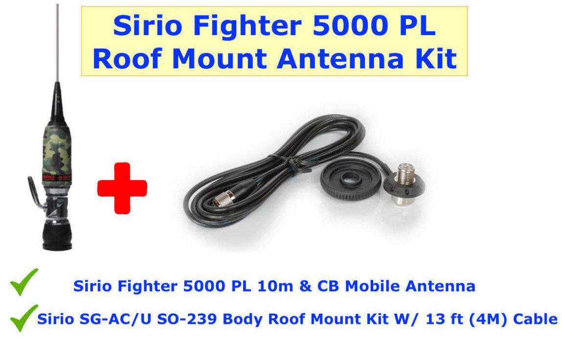 SIRIO Mobile CB Antenna with standard base PL-259