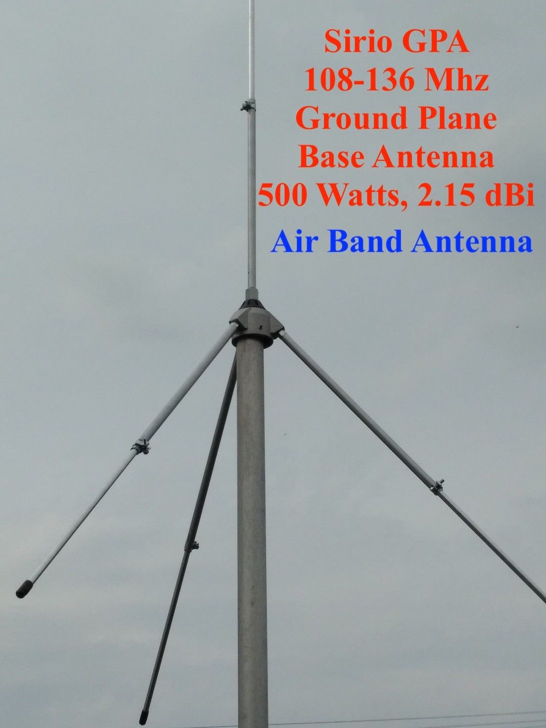 Guangcailun 118-136 MHz intercomunicaci/ón Whip antena para Airband receptor de radio de Aviaci/ón larga antena de varilla